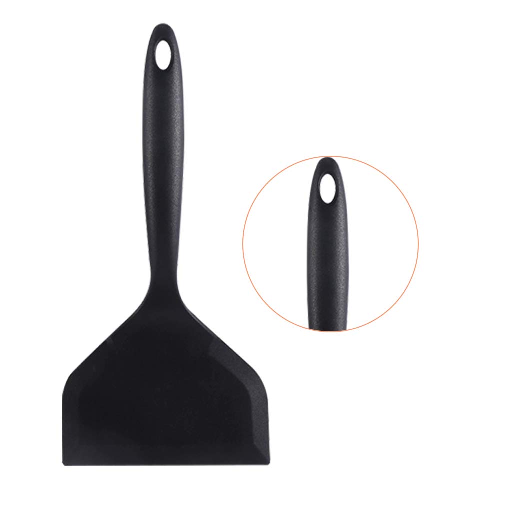 Pfannenwender aus Silikon, Nylon, hitzebeständig, für Küche, Backen, Kochen, Schwarz, 10 Stück