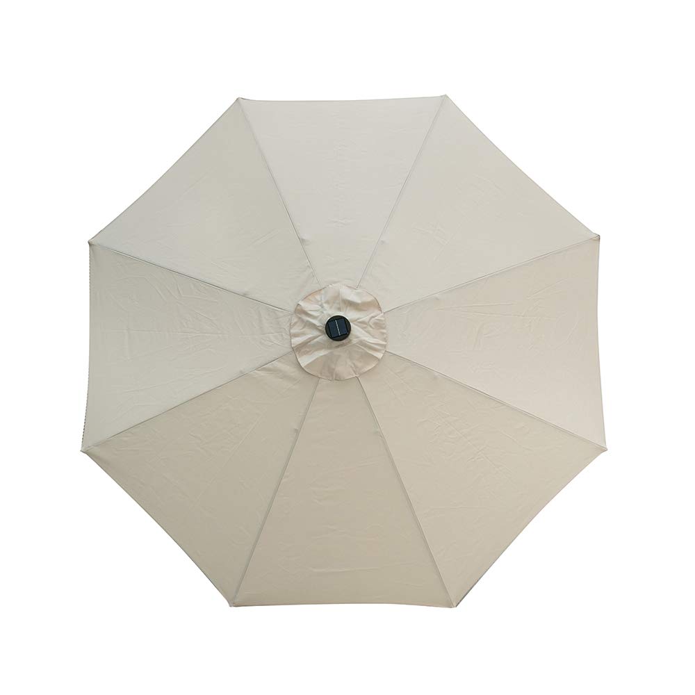 Diophros Solar Patio Umbrella, LED 