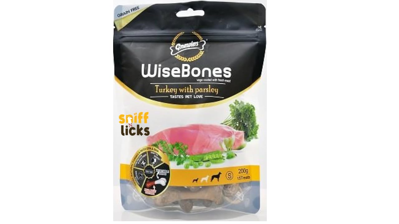 WiseBones Gnawlers Turkey with Parsley, 200 g Large (2pcs) Pack of 1 by Sniff N Licks (B0CWNJN2JQ) Amazon Price History, Amazon Price Tracker