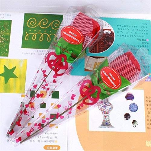 (TOKYO LUNA) 5 Xローズフラワータオルバレンタイン/パーティー/結婚式ギフト結婚式の好意