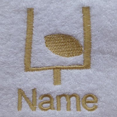 EFY Rugby Design and Personalised embroidered name on towels… (Bath Towel)