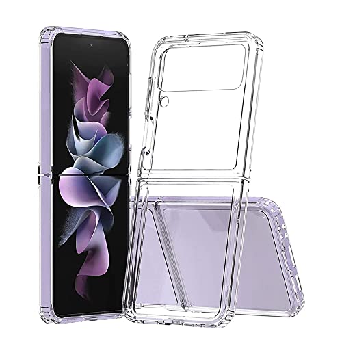 Galaxy Z Flip4 docomo SC-54C / au SCG17 2022 用 ケース カバー クリア TPU ギャラクシー Z Flip4 保護カバー 薄型 全透明 レンズ保護 耐衝撃 擦り傷防止 Galaxy Z Flip4 SC-54C / SCG17 カバー 軽量 指紋防止 黄ばみ無し ワイヤレス充電対応 【Awubaige】(Galaxy Z Flip4)