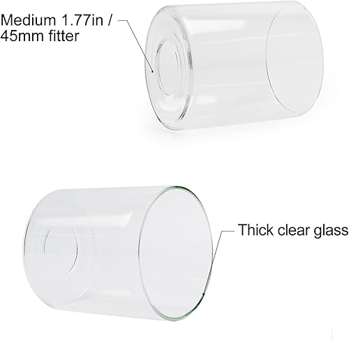 Miniatura 3 de 1 cilindro de pantalla de vidrio transparente, pantalla de repuesto para lámpara colgante, lámpara de pie, lámpara de escritorio, apliques de pared