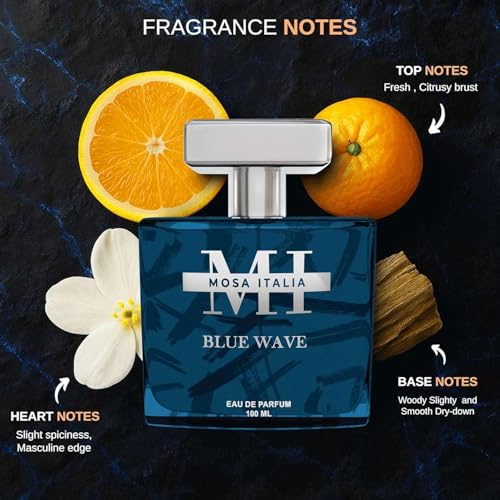 Image of Lush & Blue Wave Perfume Combo for Men & Women (100ml Each) | Eau de Parfum Long-Lasting Luxury Sweet, Woody & Aquatic Fragrances Premium Gift Set