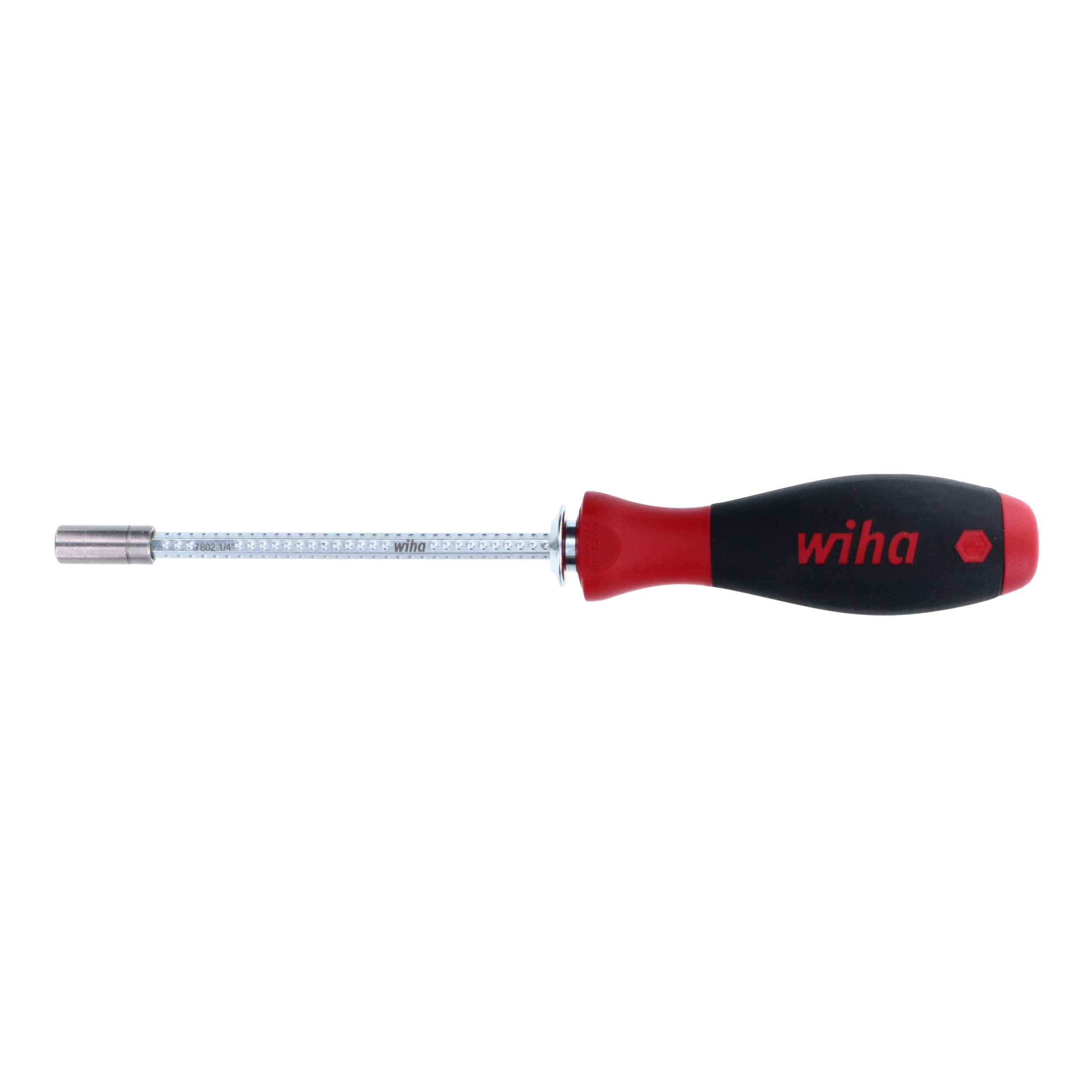 Wiha 28489 Drive-Loc VI - Soporte para brocas con mango de acabado suave y adaptador de brocas de 1/4 pulgadas | Adaptador de broca de 1/4 pulgadas