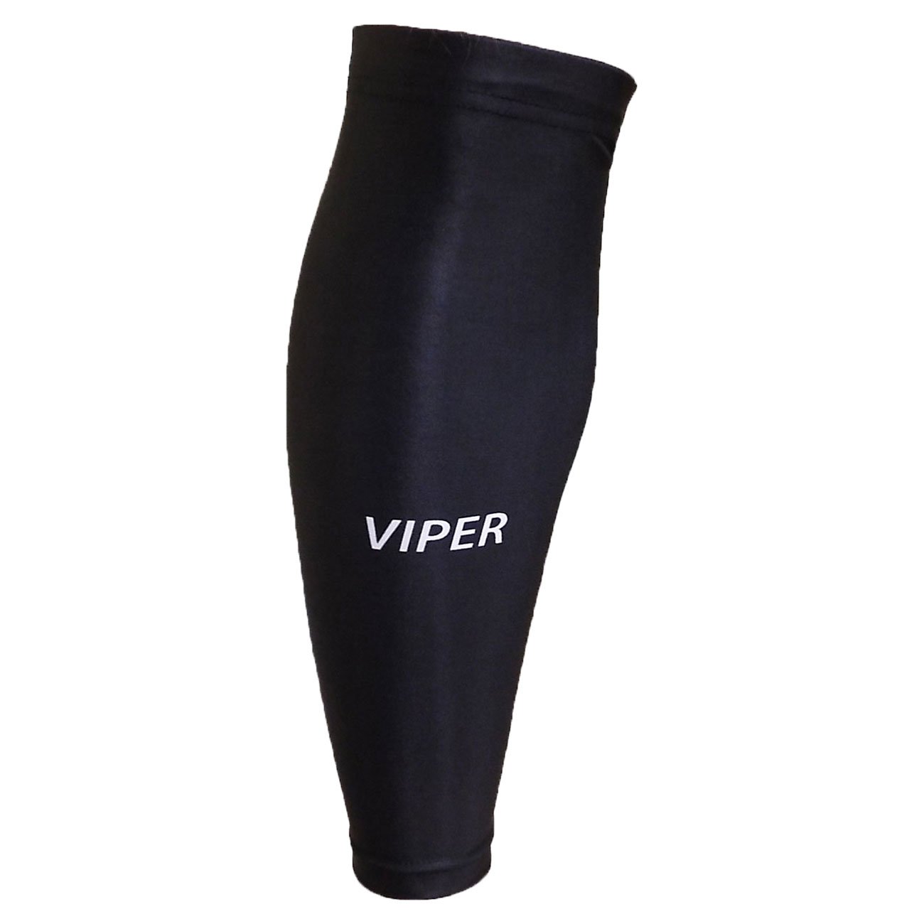 Viper Compression Calf Sleeve, Shin Guard & Splint Support - TruCore 3-Layer Wicking, Non Slip Inner Bands - Basketball & Running (Single)