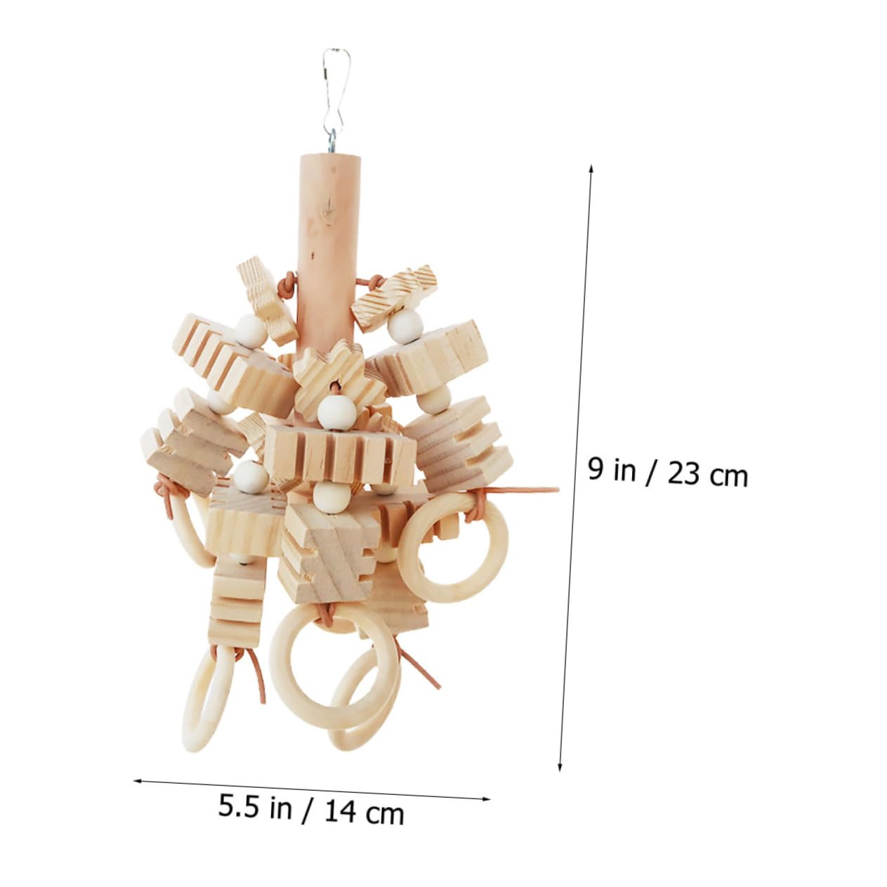 HOLIDYOYO 1Pc Bird Chewing for Cage Multi Hanging Pendant for Parrots for Grinding and Chewing Engaging for All Bird Already Assembled for Immediate Use