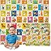 Edibaby, Alfombra Bebé Acolchada Plegable, Diseño Infantil, Colchoneta de Juegos para Suelo, Reversible, XPE, Tapete Baby Play Mat (Playground | 200x180 | 1 cm)