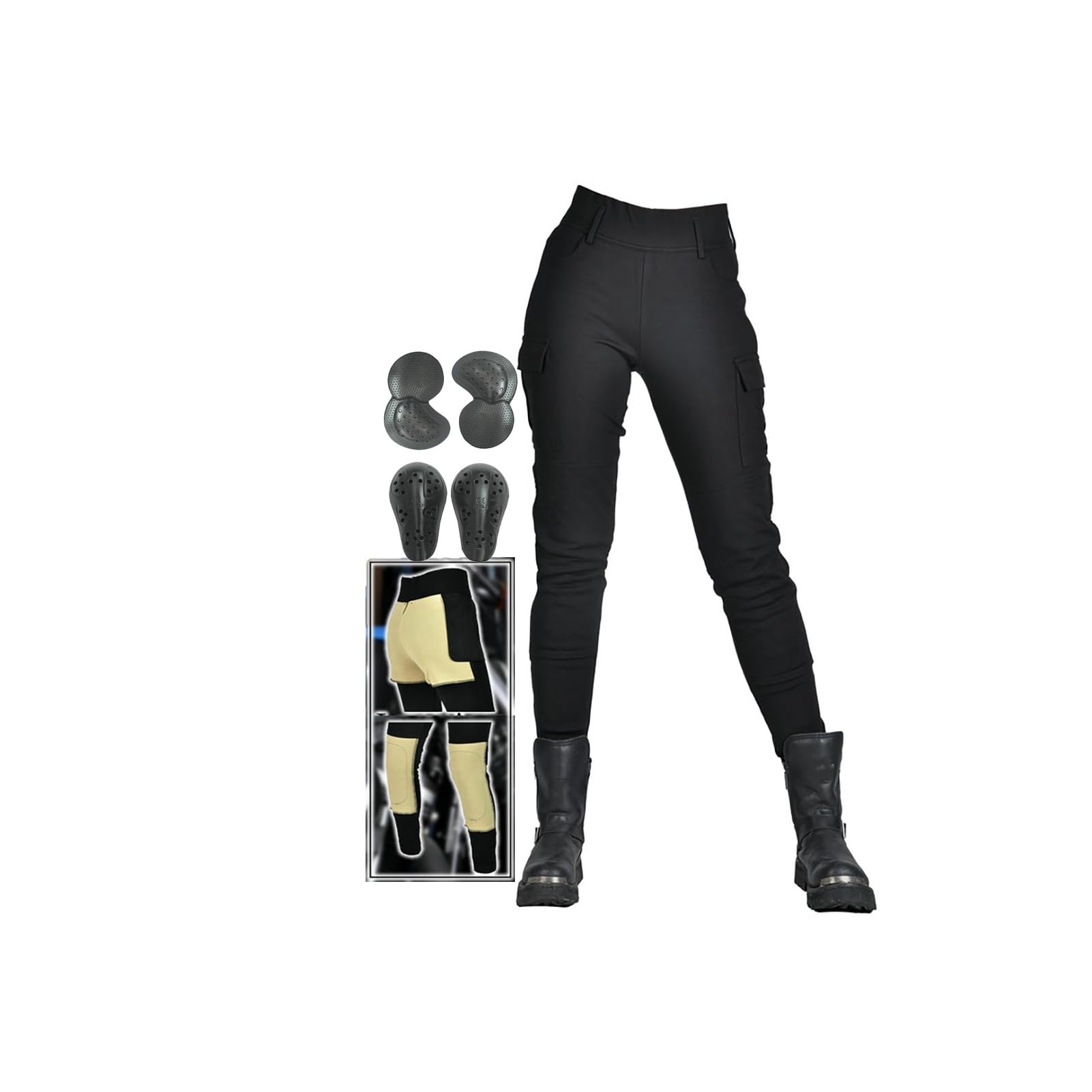 Jeans Denim Da Moto Da Donna Pantaloni for Tutte Le Stagioni