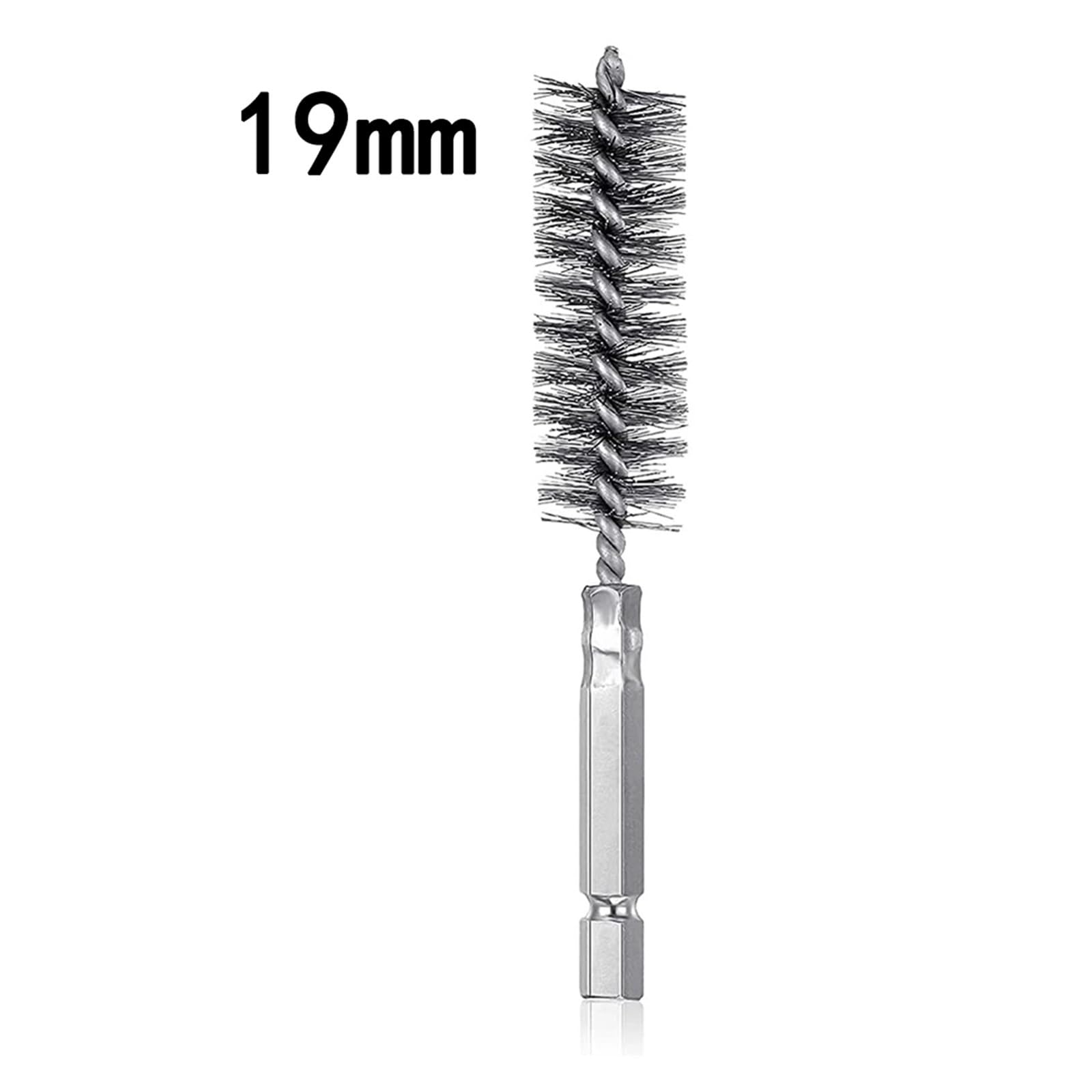 cepillo de alambre, Cepillos de tubo alambre, 1 unidad, 8 -19mm, cepillo perforación acero inoxidable, limpieza retorcido(19mm)