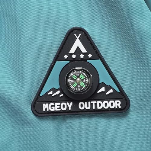 Image of MGEOY Boys Girls Rain Jacket Lightweight Waterproof Hooded Fleece Lined Raincoat Windbreakers for Kids