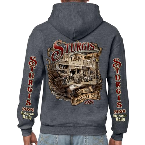 2024 Sturgis Motorcycle Rally Legendary Main Street Pullover Hoodie2