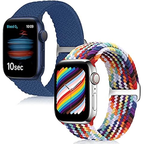 KIBDSNG Braided Sport Strap for Apple Watch Cover