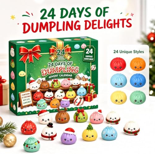 Rkwins Christmas Squishies Advent Calendar Cute 24 Day Countdown Calendar - image 6