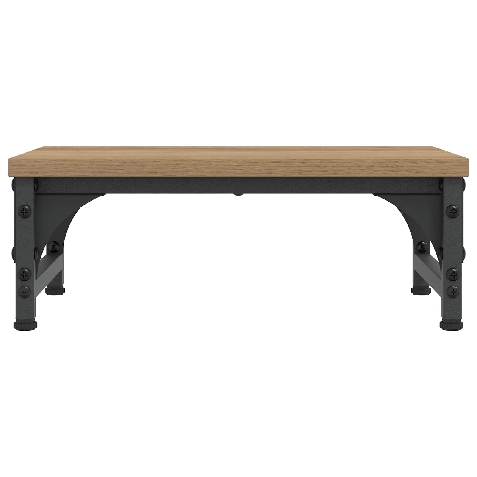 Supporto per monitor in rovere Artisan, 37 x 23 x 14 cm, regolabile in altezza, supporto ergonomico da tavolo per laptop, PC, notebook, ideale per ufficio, home office, gaming e posto di
