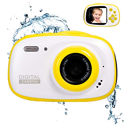 Abdtech Gifts Underwater Camera for Kids, Action Cameras Toy for 5-10 Year Old
