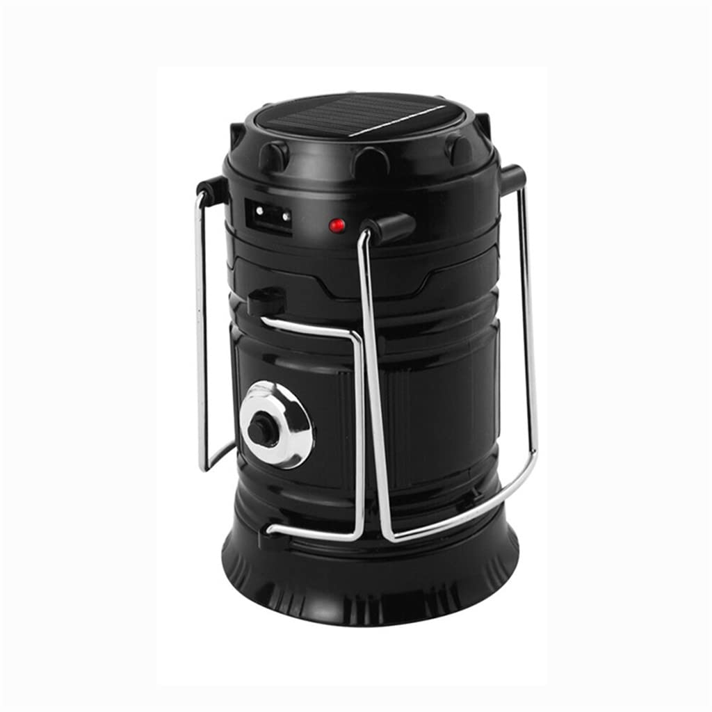 LED Lantern Light Solar Outdoor Camping Tent Light USB Rechargeable Foldable Emergency Light Hiking Lantern