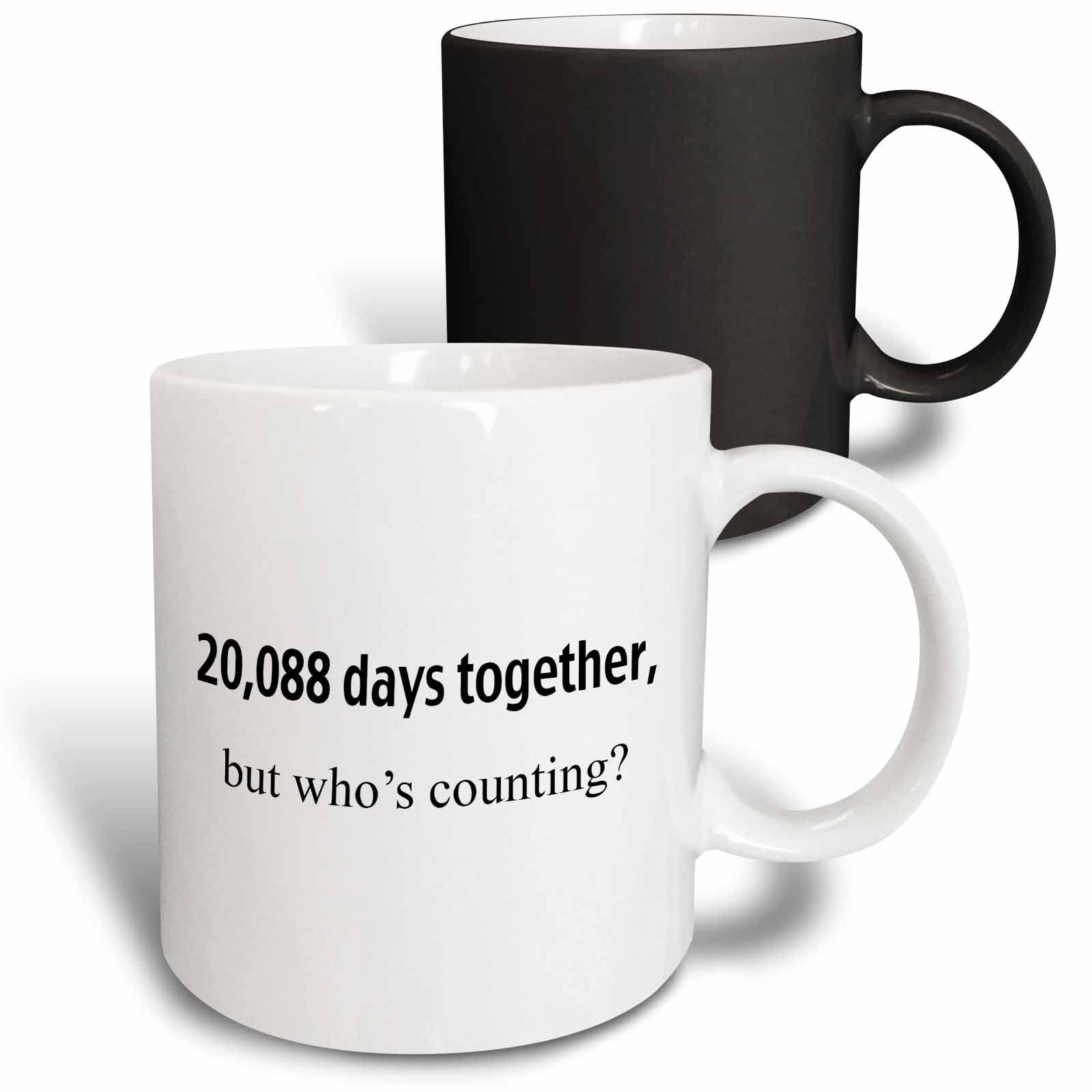Photo 1 of 3dRose mug_112218_3 20, 088 Days Together, Who'S Counting Magic Transforming Mug, 11-Ounce 11 oz