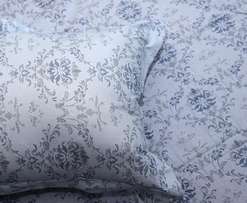 Image of Super Bedzz by Prihaal Decor Cotton Double Size Bedsheet with 2 Pillow Cover Size:108x108 (Blue 6) bedsheet for Double Bed, Cotton Double bedsheet, Suitable for Bedroom, Gift Set
