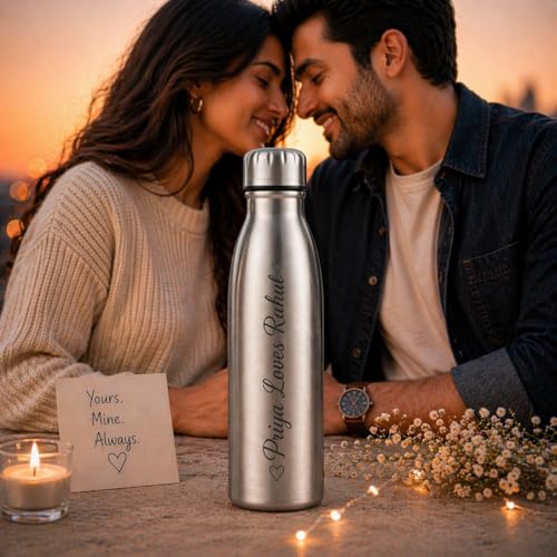 Image of Fitness Mantra Name Customisation 1 Litre Water Bottle | Personalised Bottle with Custom Name Engraving | BPA Free, Leakproof | Ideal for Gym, School & Gifting| Velo|