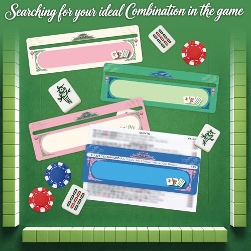 Set Accesorios Mahjong 12 Piezas PVC para 4 Jugadores miniatura 5