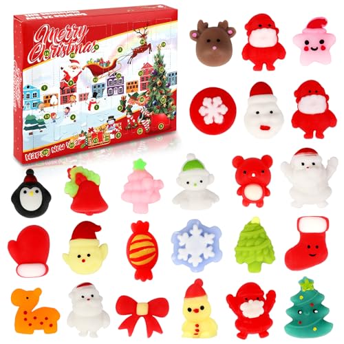Mochi Squishies Adventskalender, Mochi Squishy Weihnachten Spielzeug, 24...