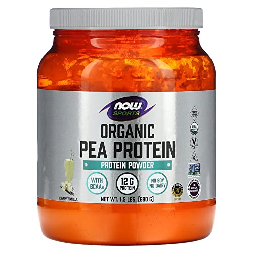 Organic Pea Protein Natural Vanilla Now Foods 1.5 lb Powder
