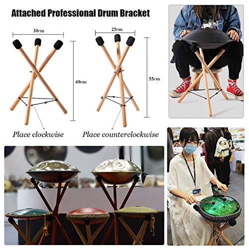 Tambor de acero 15 tonos 13 pulgadas con mochila y baquetas miniatura 5