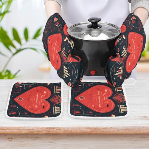 Gants de cuisine anti-brûlure Disco étanches et anti-glisse pour le four