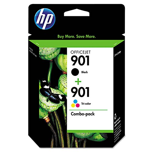 HP 901 Tintenpatronen Schwarz dreifarbig funktioniert OfficeJet 4500 J4500 Serie J4680 CC653AN CC656AN