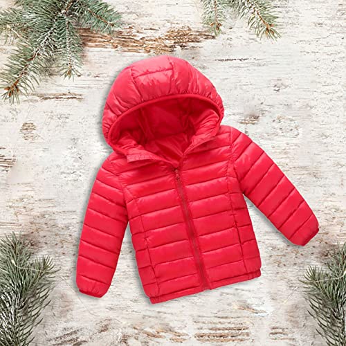 Cat Toddler Shirt Sized Boys And Girls Warm Cotton Padded Jacket Autumn And Winter Children's Toddler (Red, 9-10Years)4