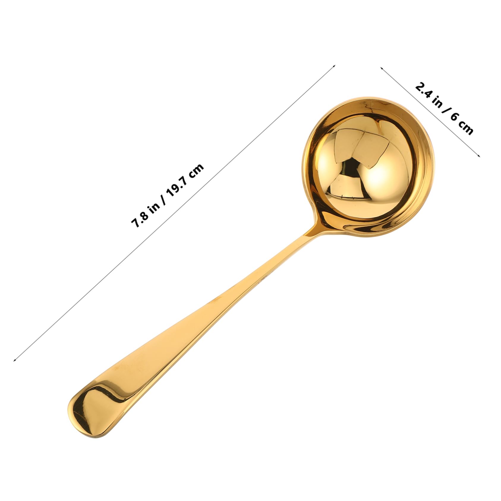 Stainless Steel Soup Ladle with Long Ergonomic Handle Comfortable Grip Serving Spoon for Hot Pot and Cooking High Heat Endurance Seamless Design Kitchen Utensil for Home and