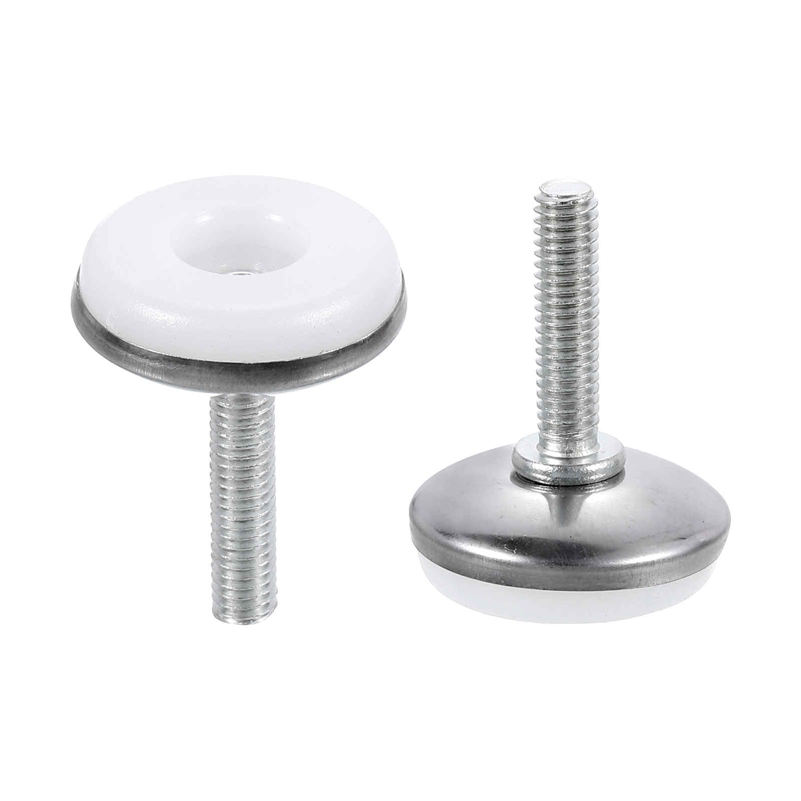 DTGN M6x25x30mm(DxLxOD) Screw on Furniture Glide Leveling Feet, 20Pack, Good for Furniture