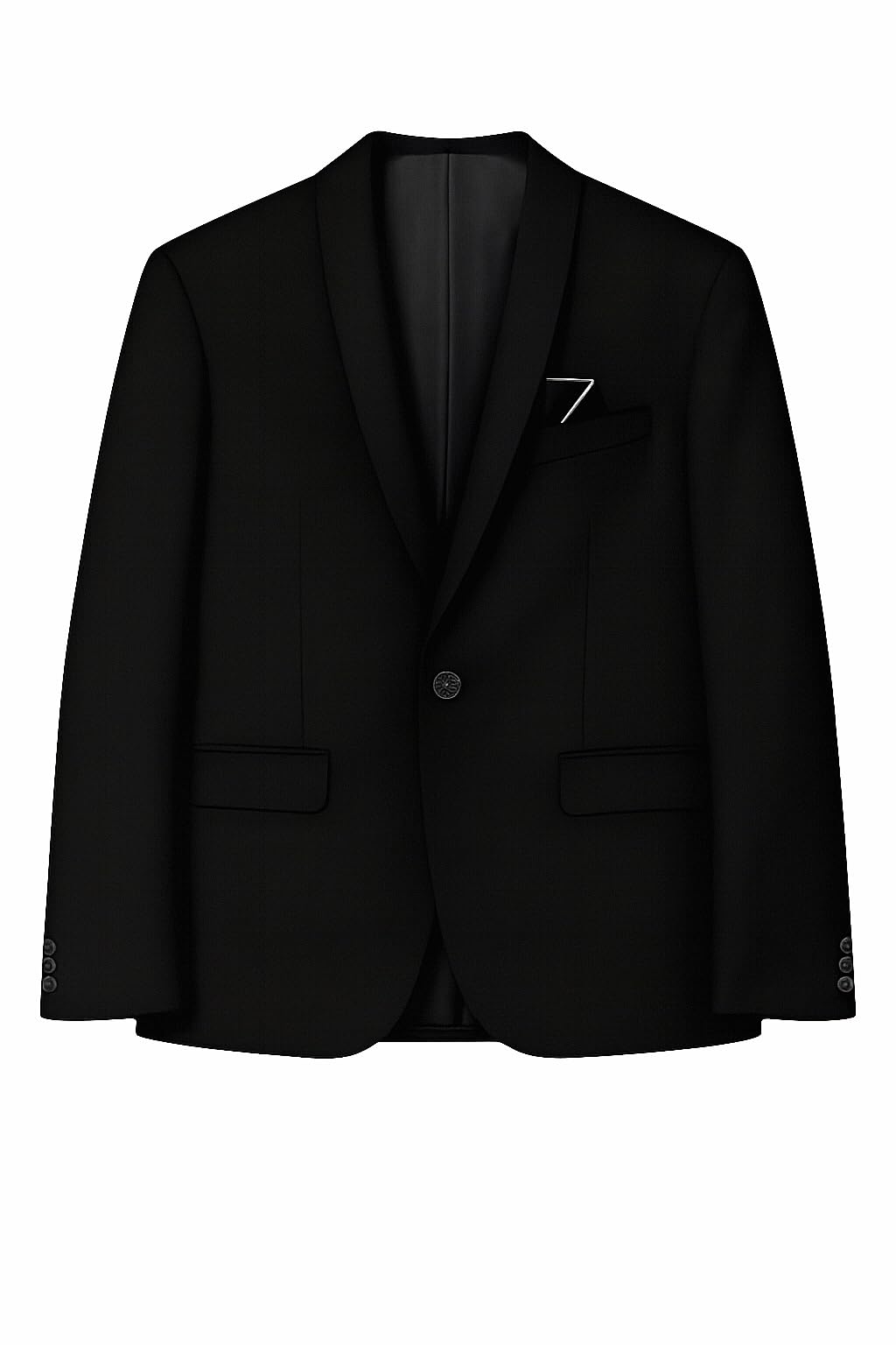 Men’s Black Tuxedo Blazer Slim Fit | Single Button Suit Jacket for Wedding, Reception, Party & Formal Wear | Premium Men’s Coat with Satin Shawl Lapel by RAEEN Luxury Menswear-picture-47