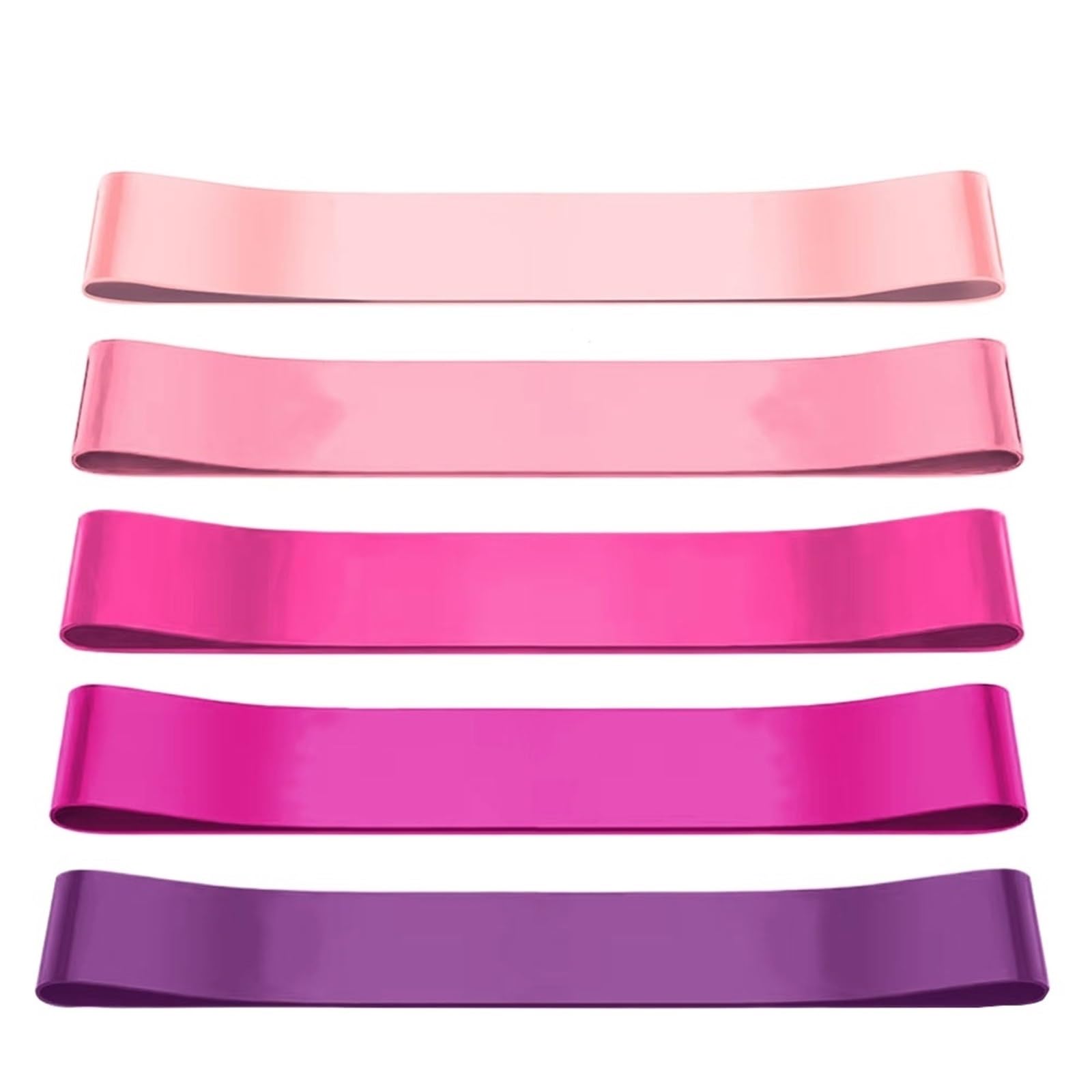 Lot de 5 Bandes résistance for l'entraînement, élastiques Fitness for Pilates et Flexbands pour Fitness Pilates