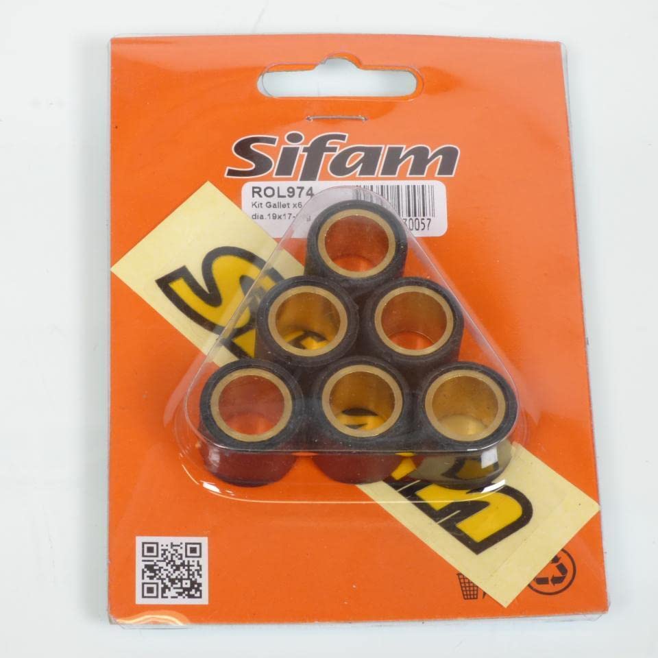 Galet rouleau de variateur Sifam 19x17 10Grs pour Beta 125 Eikon