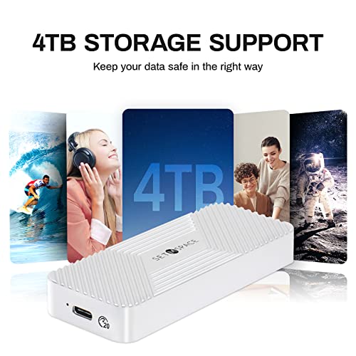 Caja externa para SSD M.2 NVMe USB 3.2 Gen 2 miniatura 6