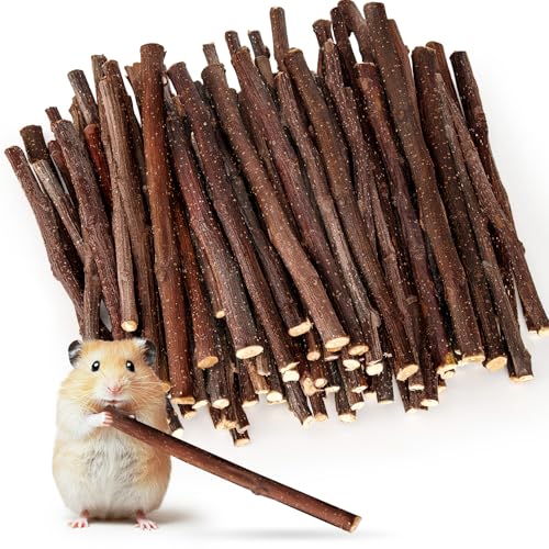 Sukh Natural Organic Apple Sticks - 250g Hamster Chew Stick Hams Rabbit Bunny Gerbil Guinea Pig...