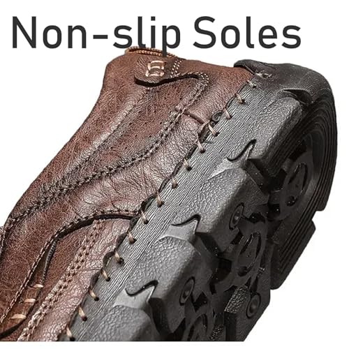 Matufit Shoes for Men 2025 New Men's Handcrafted Cowhide Orthopedic Loafers Wide Toe Box Genuine Leather Waterproof Non Slip3