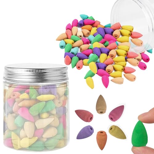 Conos de incienso de reflujo, 100 unidades, aromas naturales...