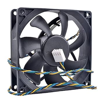 dpsjd New 8CM Square Fan YTD128025B DC12V 0.60A 3Pins Cooling