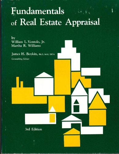 Fundamentals of real estate appraisal 0884624528 Book Cover