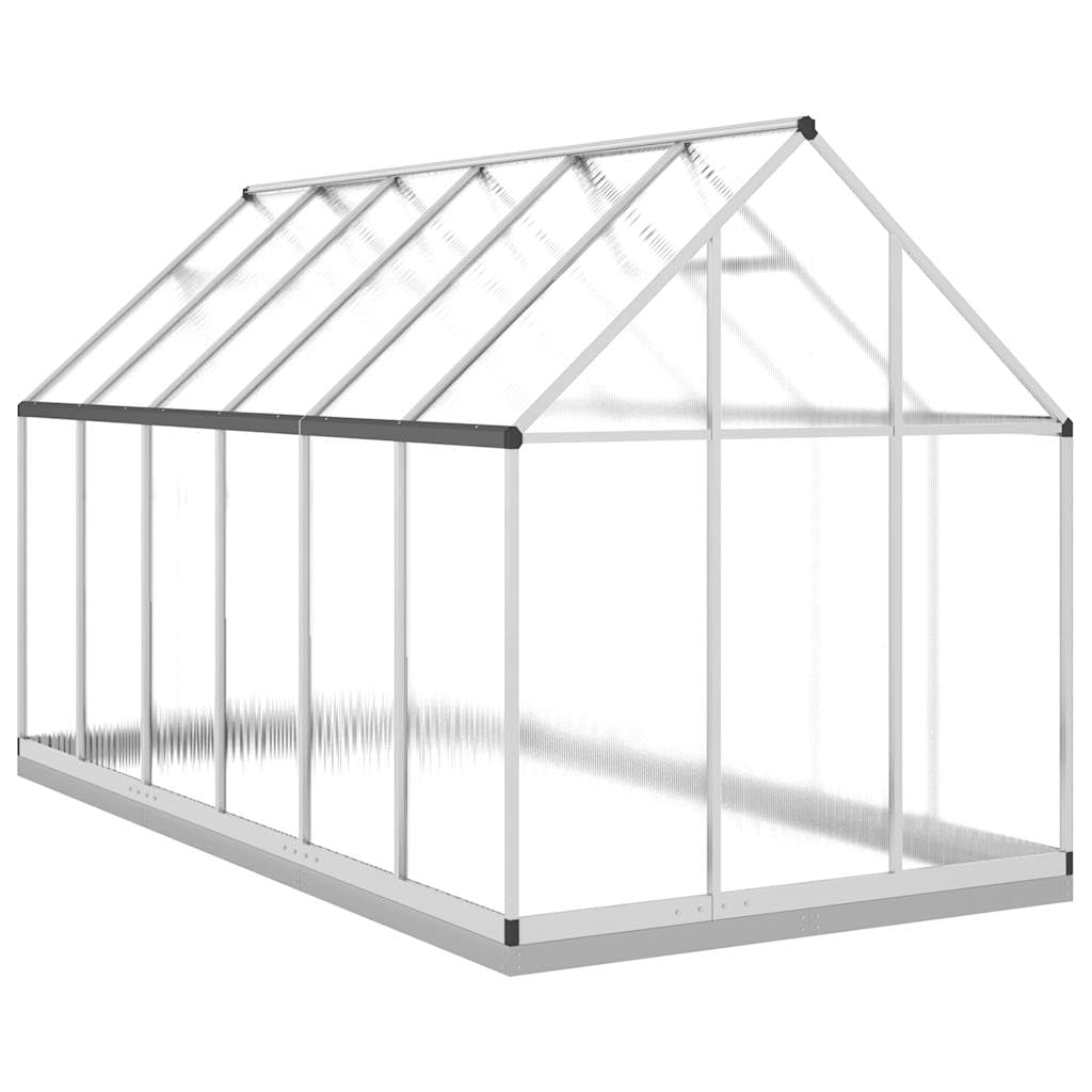 Serra con telaio per fondamenta, 334 x 169 x 202 cm, in alluminio e policarbonato, resistente ai raggi UV, per giardinaggio hobby, casa di pomodori, coltivazione di piante, balcone, terrazza