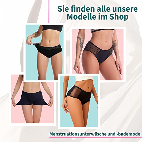 Foto von perioden badeanzug zum schwimmen | perioden bademode mädchen | starker Fluss | Menstruationshose | badeanzug periode | ideal für Teenager | Menstruationsanzug Pool 1 Stück (1 Stück, M)