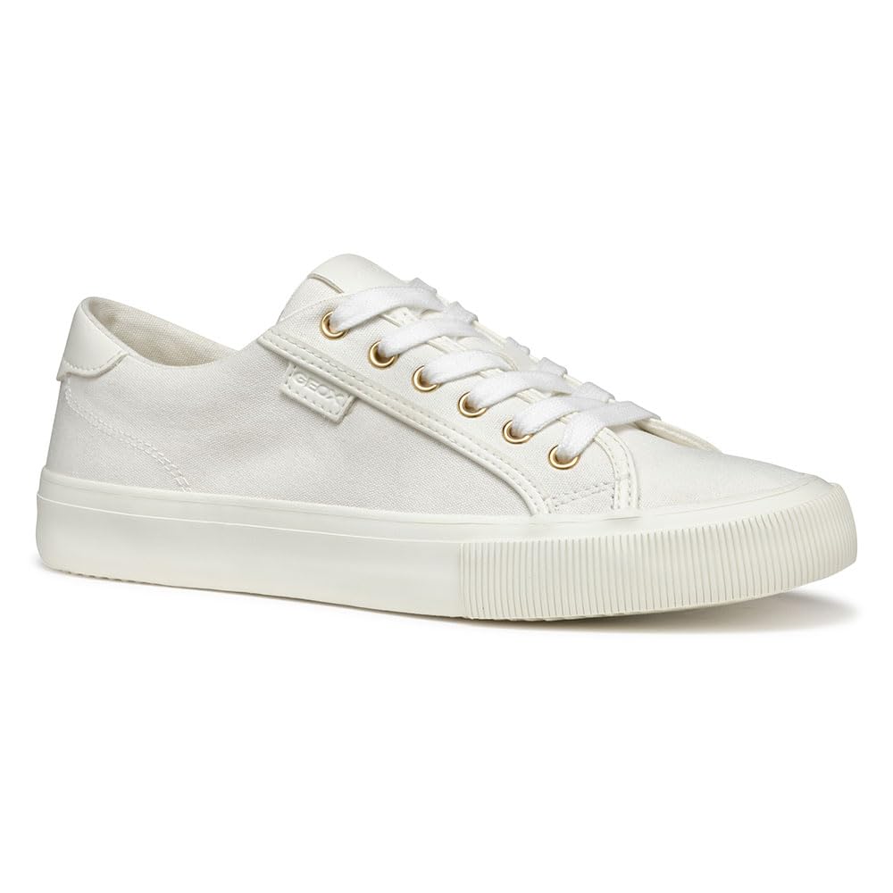 Geox D EMMELENY A, Women’s Sneaker, Optic White,