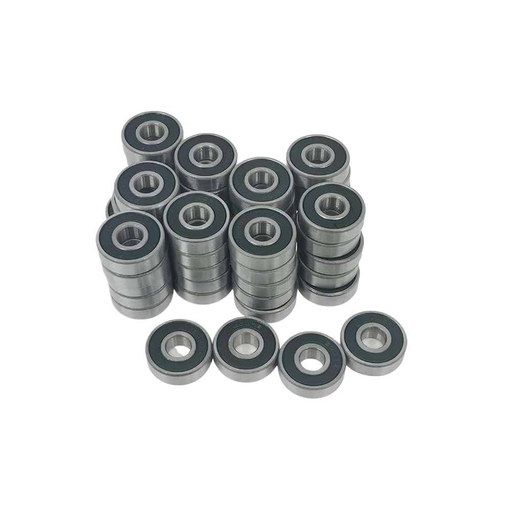 Rodamientos 608 2RS, paquete de 50, 8x22x7mm, rodamientos de bolas RS, conjunto de sello de grasa, rodamientos para monopatín, 8mm, oso pequeño