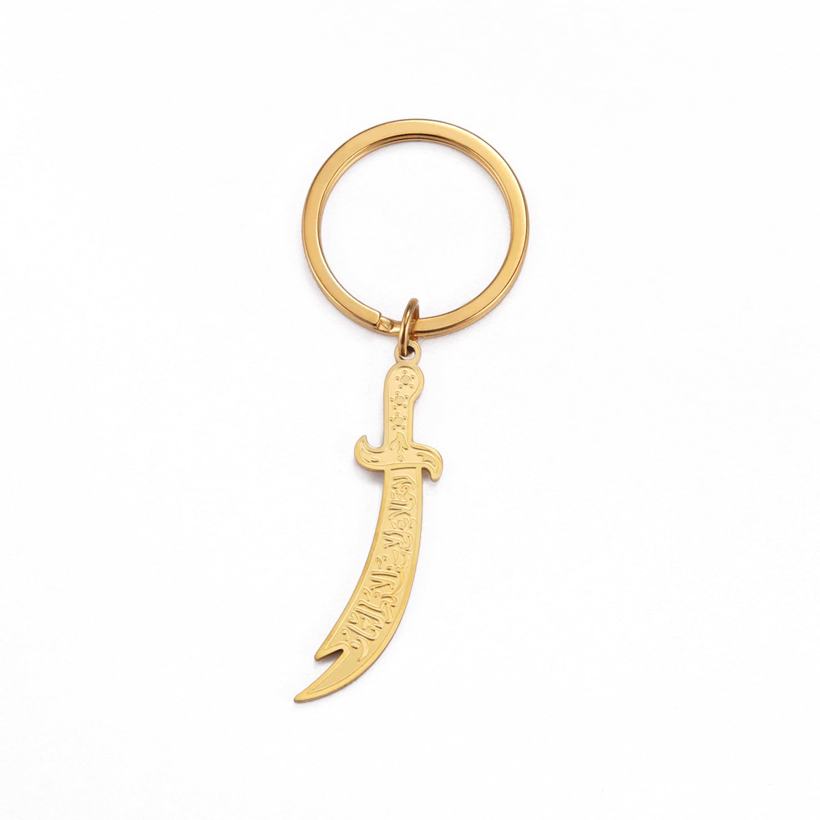 VASSAGO Sword Necklace for Men Women Zulfiqar Sword Necklace Imam Ali Zulfiqar Pendant Arabic Rune Islamic Muslim Jewelry Talisman Amulet Religious Gift