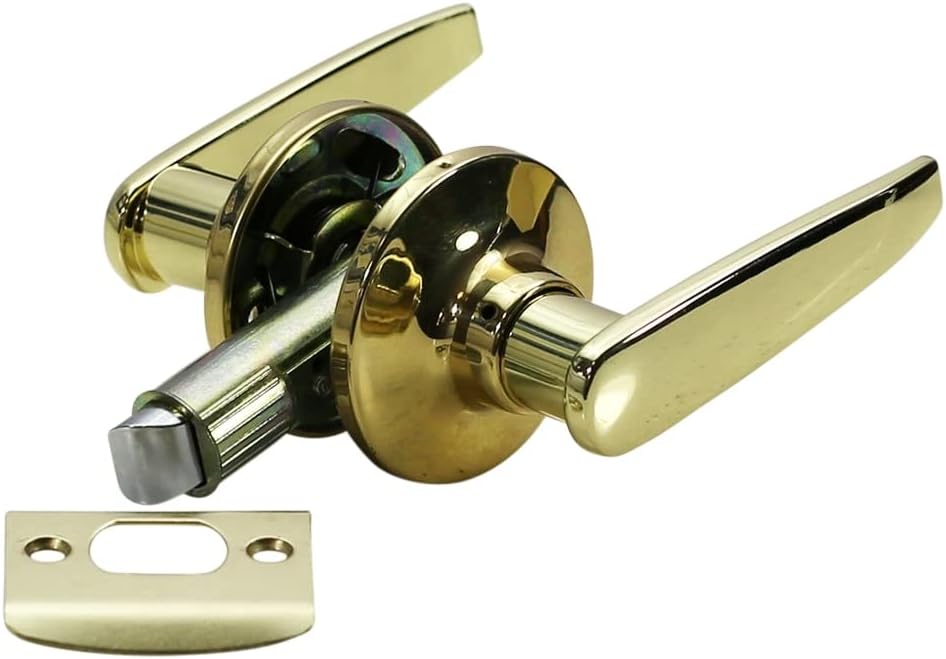 Lockset for RV - Style 3 - Lever Set - (Passage | Matte Black) - Recreational Vehicle Camper Trailer Mobile Home