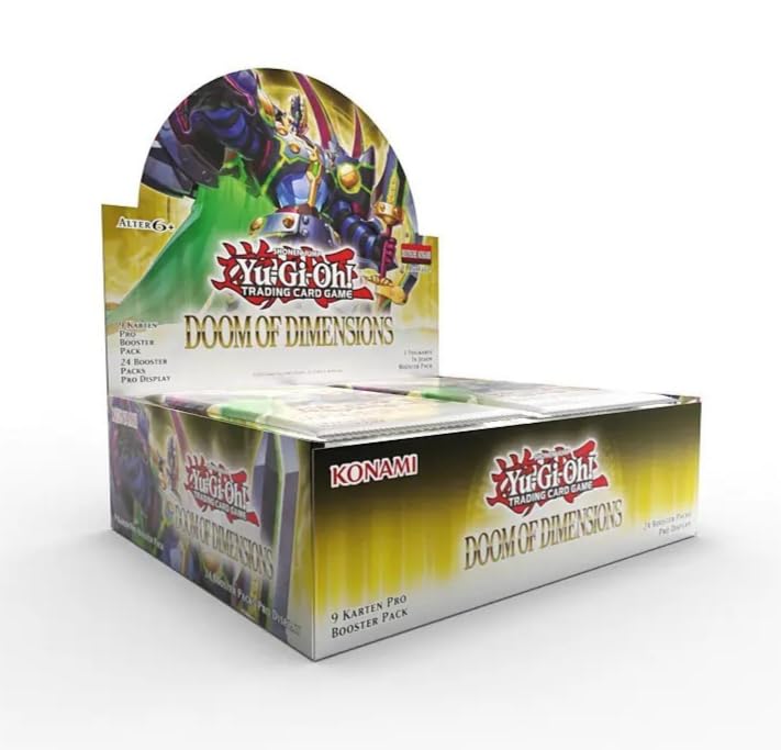 Yugioh! Doom of Dimensions 24 Booster Display NEU & OVP - DEUTSCH und BB-Toy-Trades Toploader