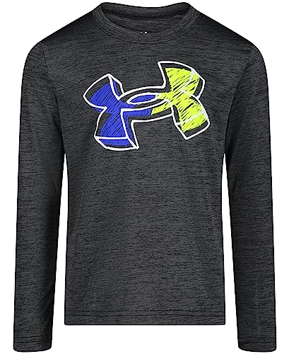 Image of Under Armour Boys' Long Sleeve Logo Graphic T-Shirt, Lightweight & Breathable, Relaxed Fit